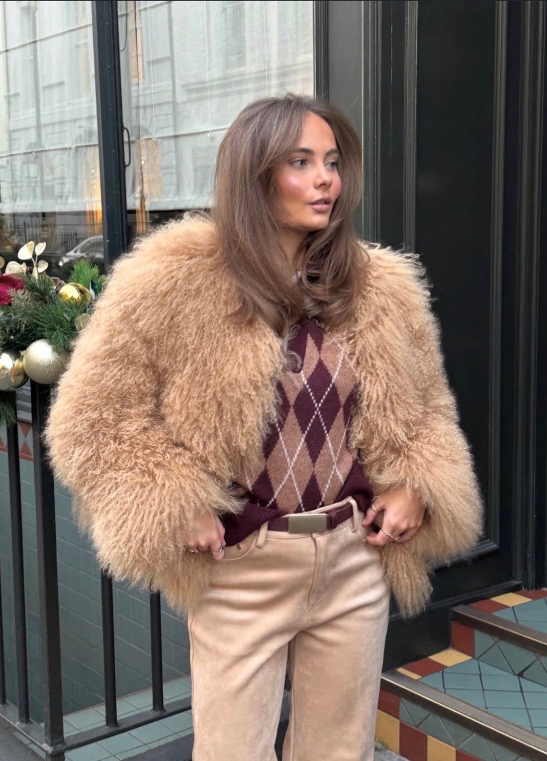 Beige Mongolian Fur Coat: The Ultimate Statement Piece for Effortless Luxury