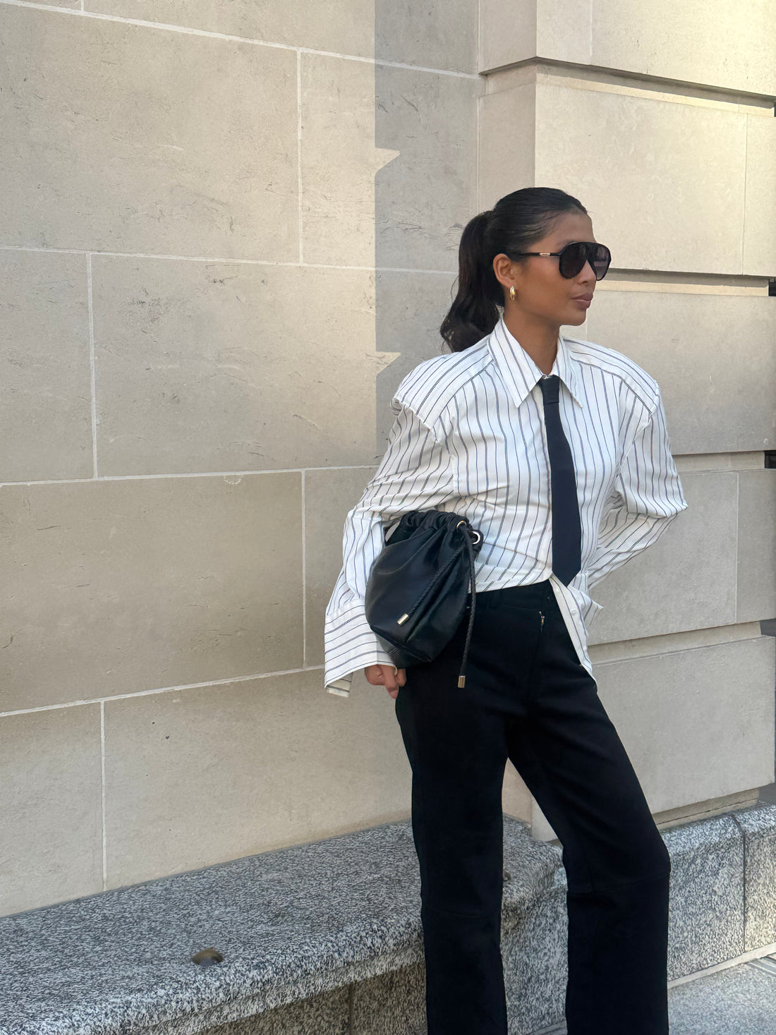 How to Style Black Suede High-Waisted Trousers for Every Occasion