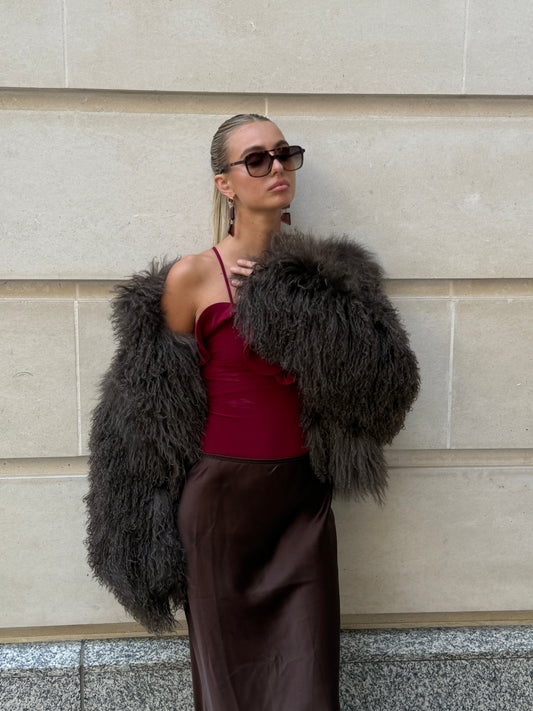 The Brown Mongolian Fur Coat That Will Define Your Winter Wardrobe