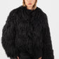 Mongolian Fur Coat- Black (Made to order)