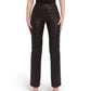 Woven Leather Trousers- Deep Brown (Pre Order)