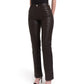 Woven Leather Trousers- Deep Brown (Pre Order)