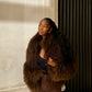 Mongolian Fur Coat- Chocolate - PRE ORDER