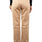 Suede High Waisted Trousers- Beige