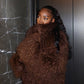 Mongolian Fur Coat- Chocolate - PRE ORDER