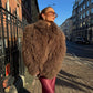 Mongolian Fur Coat- Chocolate (Made to order)