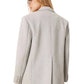 Oversized Double Breasted Marl Blazer - Grey