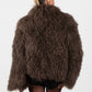 Mongolian Fur Coat- Chocolate (Made to order)