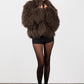 Mongolian Fur Coat- Chocolate (Made to order)
