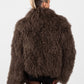Mongolian Fur Coat- Chocolate (Made to order)