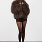 Mongolian Fur Coat- Chocolate (Made to order)