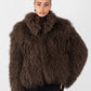 Mongolian Fur Coat- Chocolate (Made to order)
