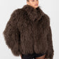 Mongolian Fur Coat- Chocolate (Made to order)