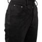 Womens Black Suede Trousers 
